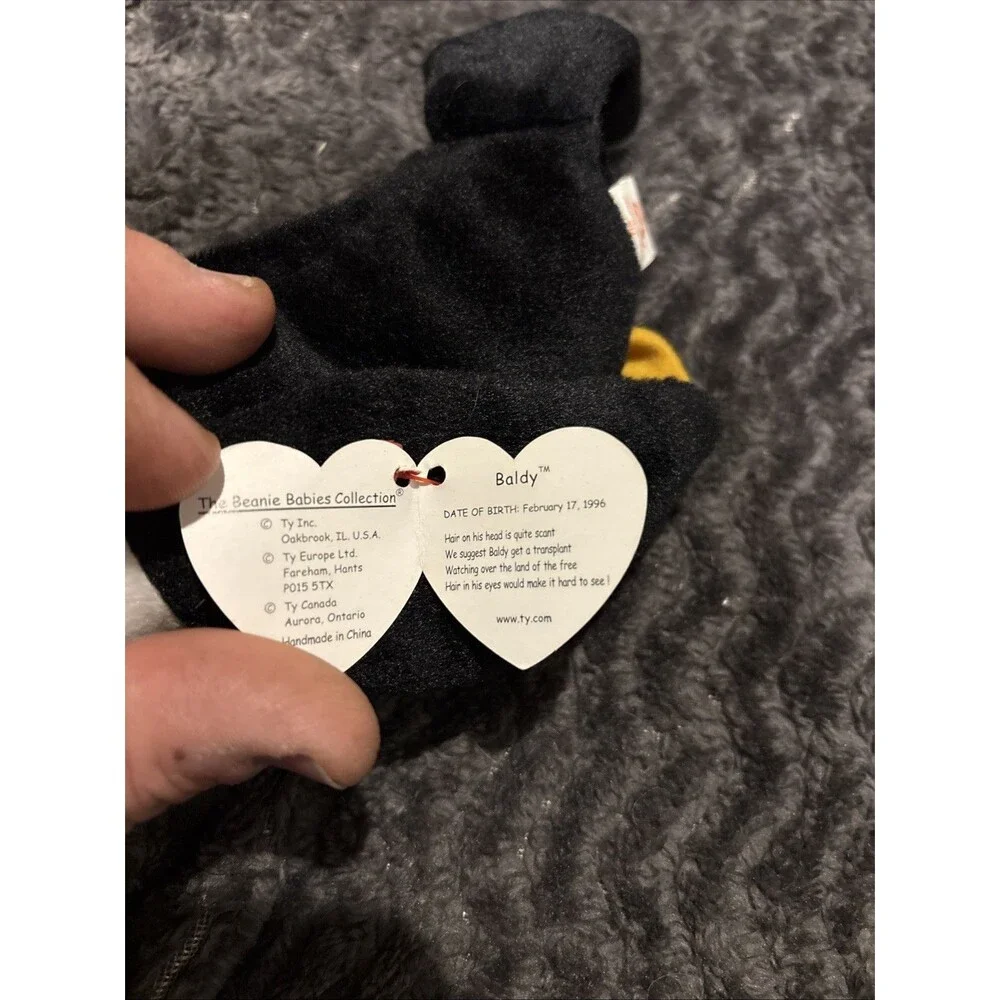 Lot of 3 TY Beenie Babies Fleece, Sammy, Baldy